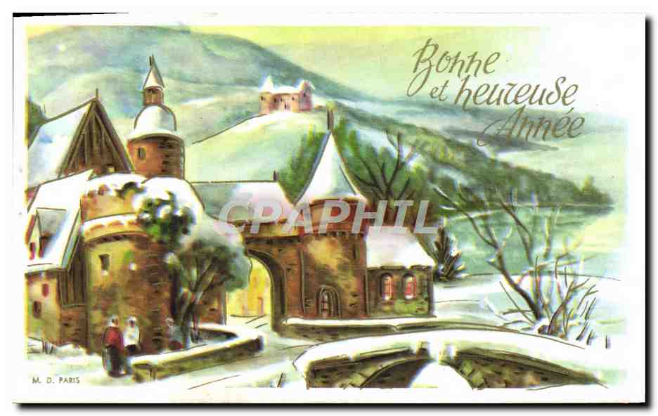 CPA Fantaisie Bonne annee