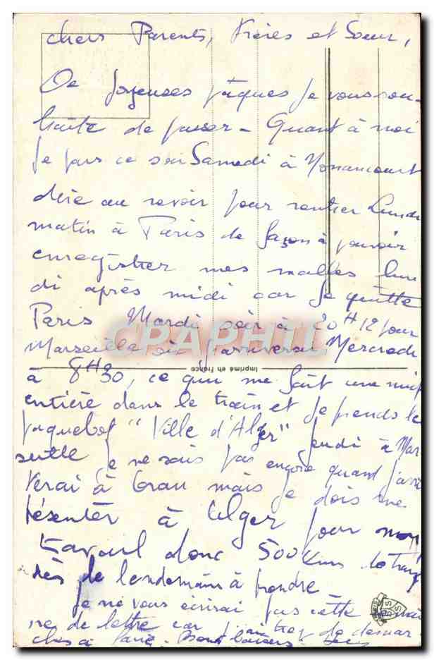 CPA Fantaisie Fleurs oeuf de Paques — Verso