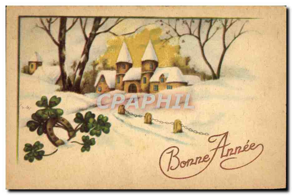 CPA Fantaisie Bonne annee