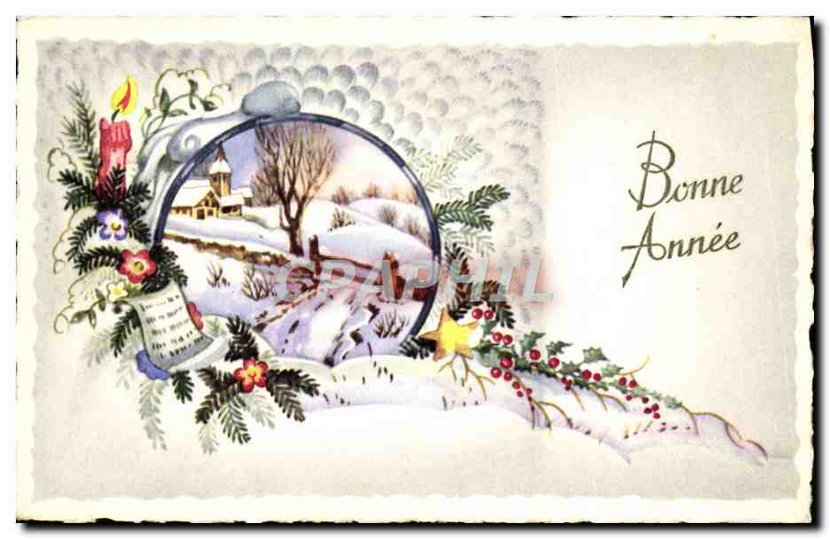 CPA Fantaisie Bonne annee