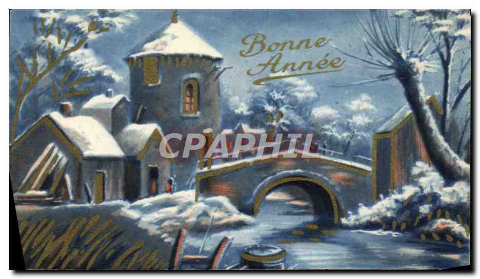 CPA Fantaisie Bonne annee 