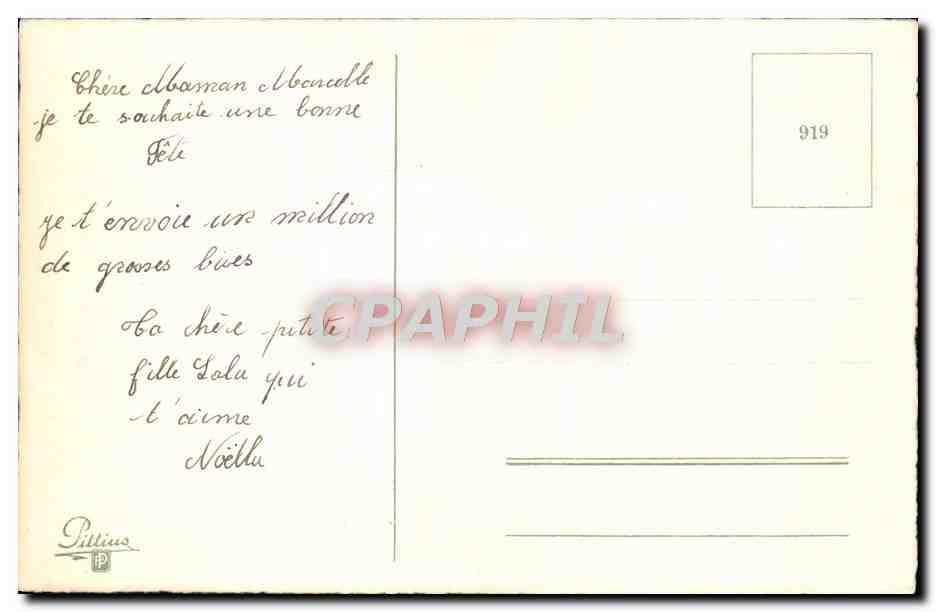 CPM Fantaisie Enfant — Rückseite