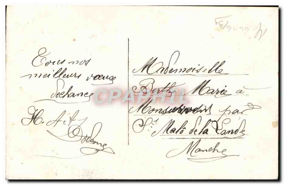 CPA Fantaisie Homme  — Rückseite