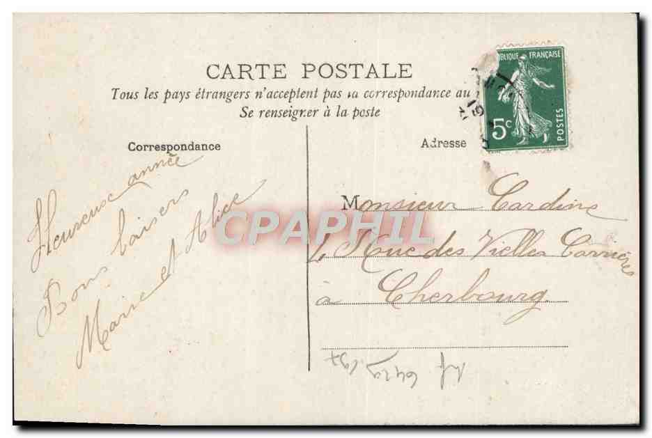 CPA Fantaisie Enfant — Rückseite