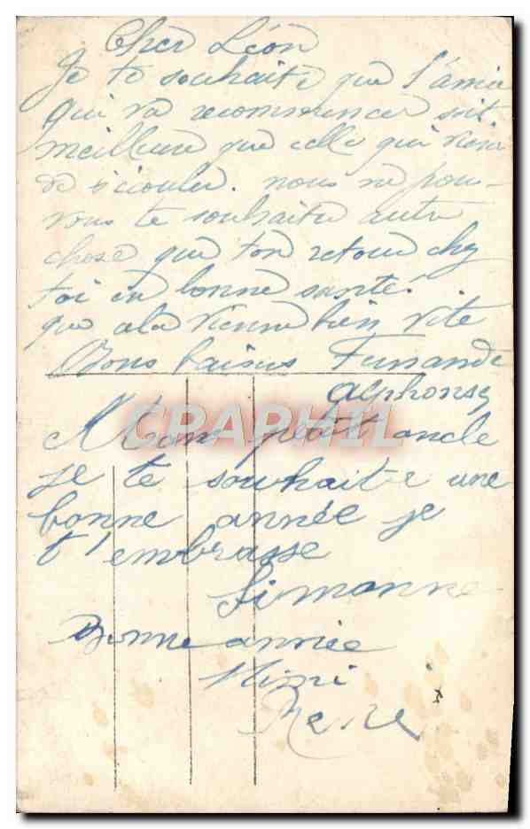 CPA Fantaisie Enfants — Rückseite