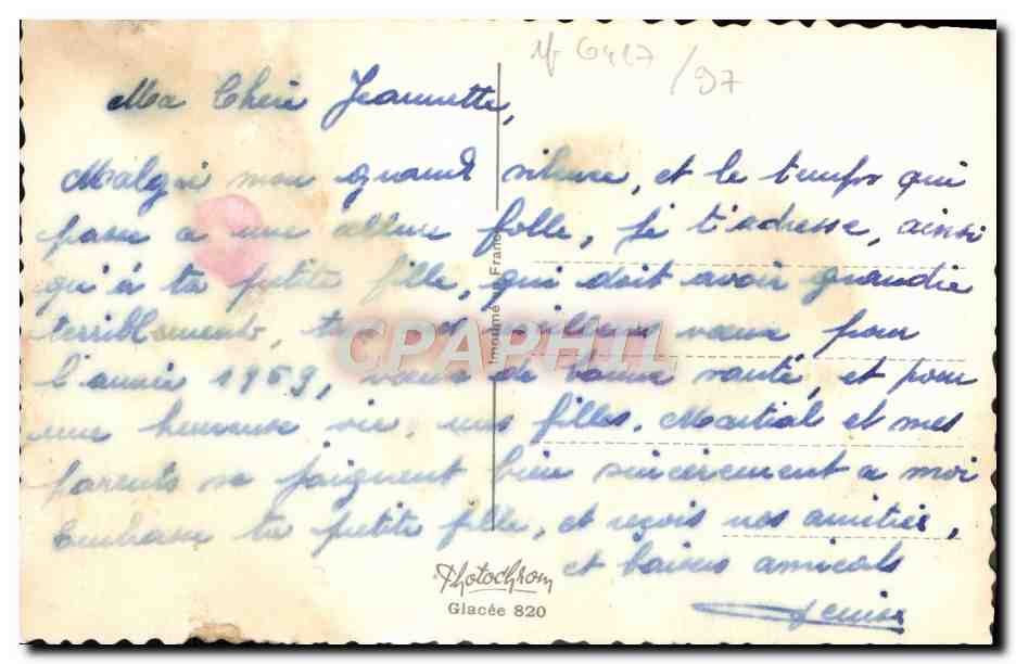 CPM Fantaisie Enfants — Rückseite