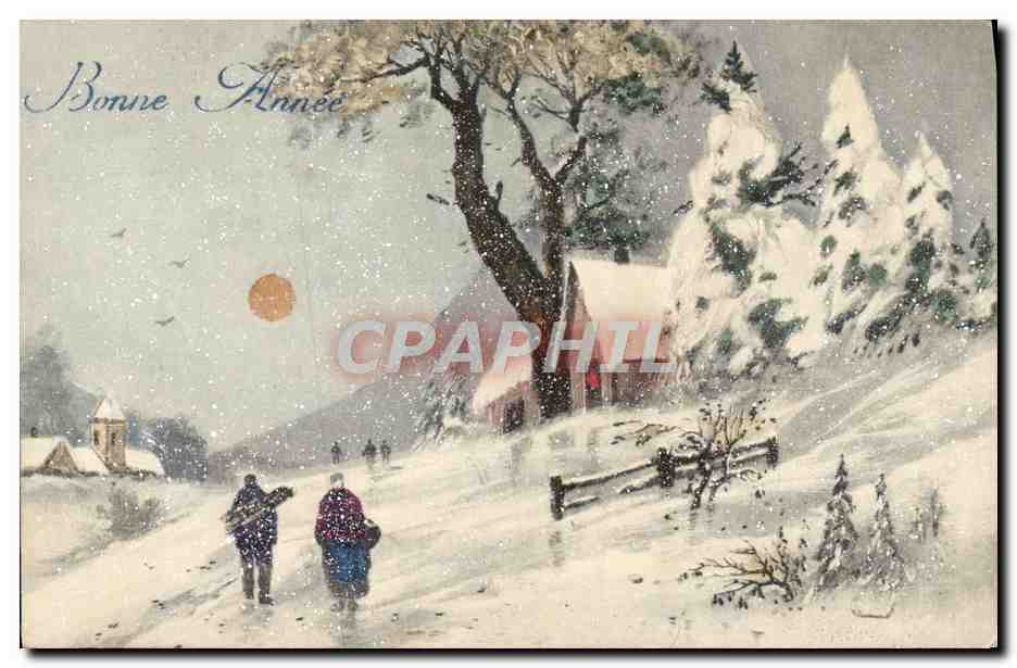 CPA Fantaisie Bonne annee