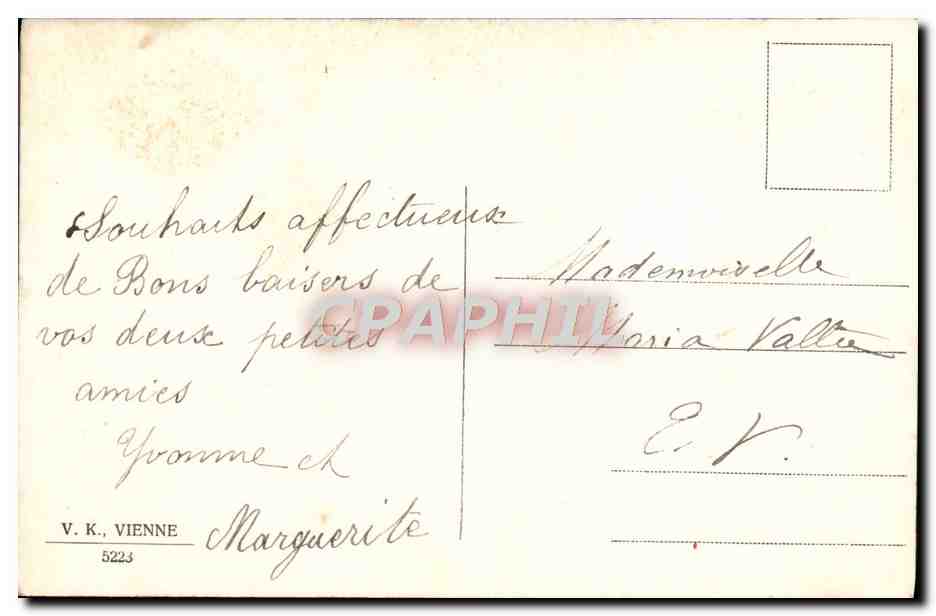 CPA Fantaisie Bonne annee — Rückseite