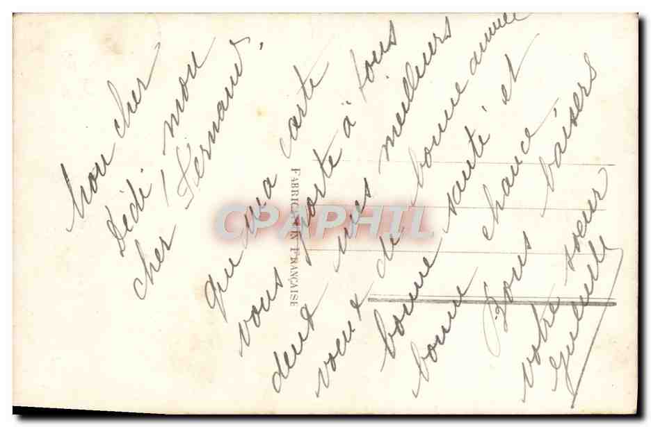 CPA Fantaisie Femme  — Verso