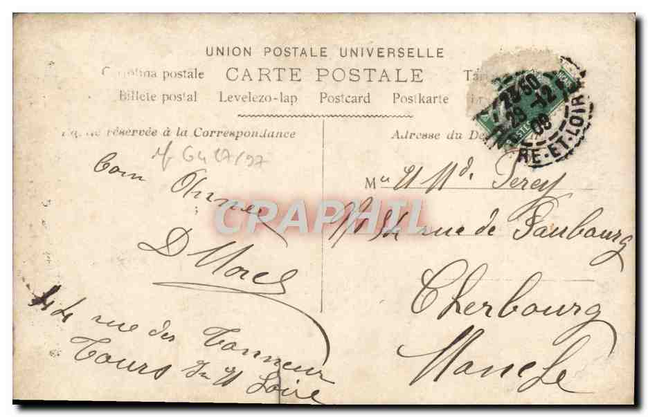 CPA Fantaisie Femme  — Verso