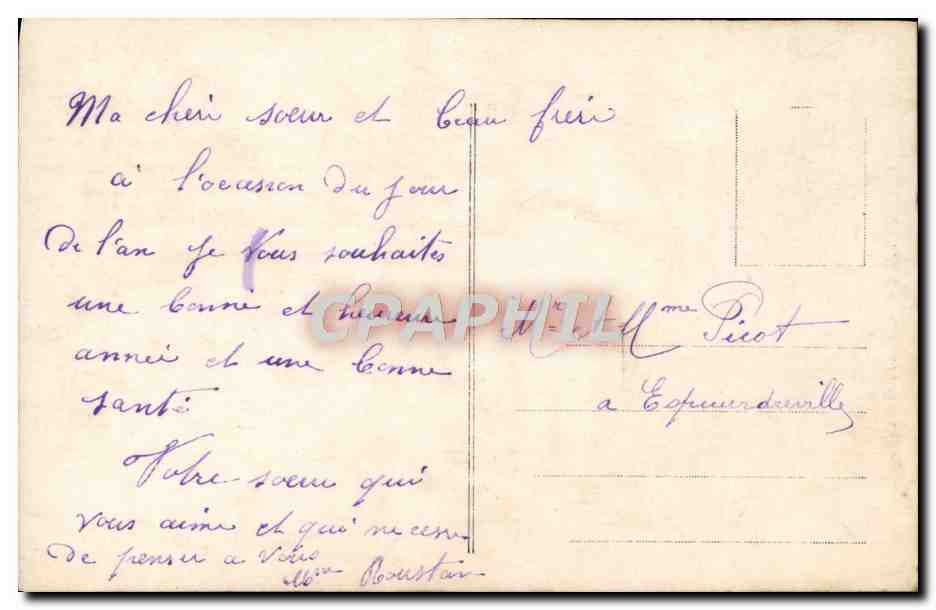 Jeune femme en fourrure dans un paysage hivernal — éditeur non visible — Verso