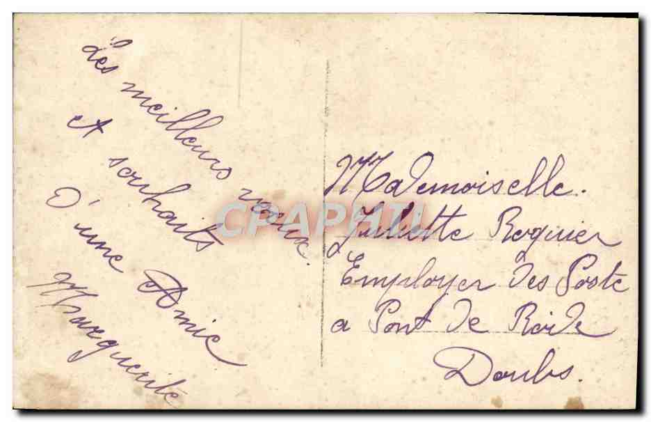 Couple en extérieur — 'Bonne Année' — J.K. n° 9172 — Achterkant