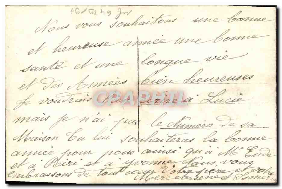 CPA Fantaisie Femme enfant — Rückseite