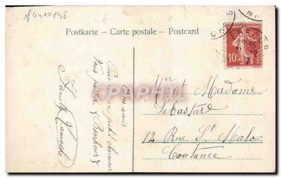 CPA Fantaisie Enfant Colombe — Rückseite