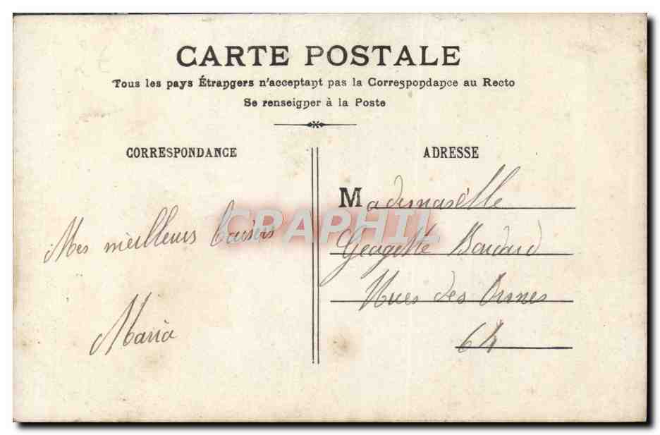 CPA Fantaisie Enfant — Rückseite