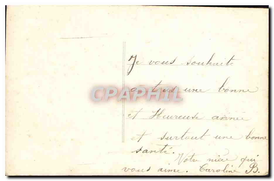 CPA Fantaisie Femme  — Verso