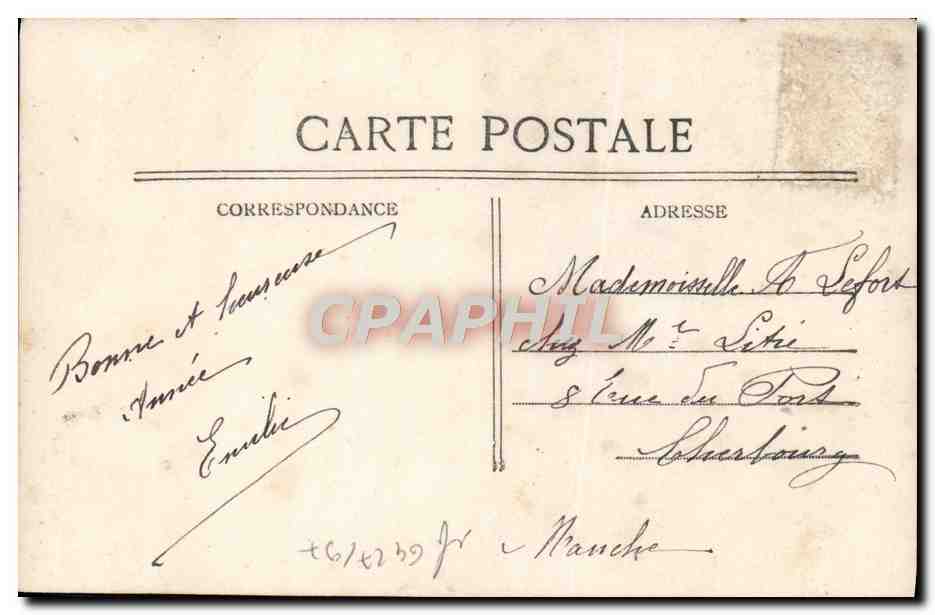 CPA Fantaisie Femme  — Rückseite