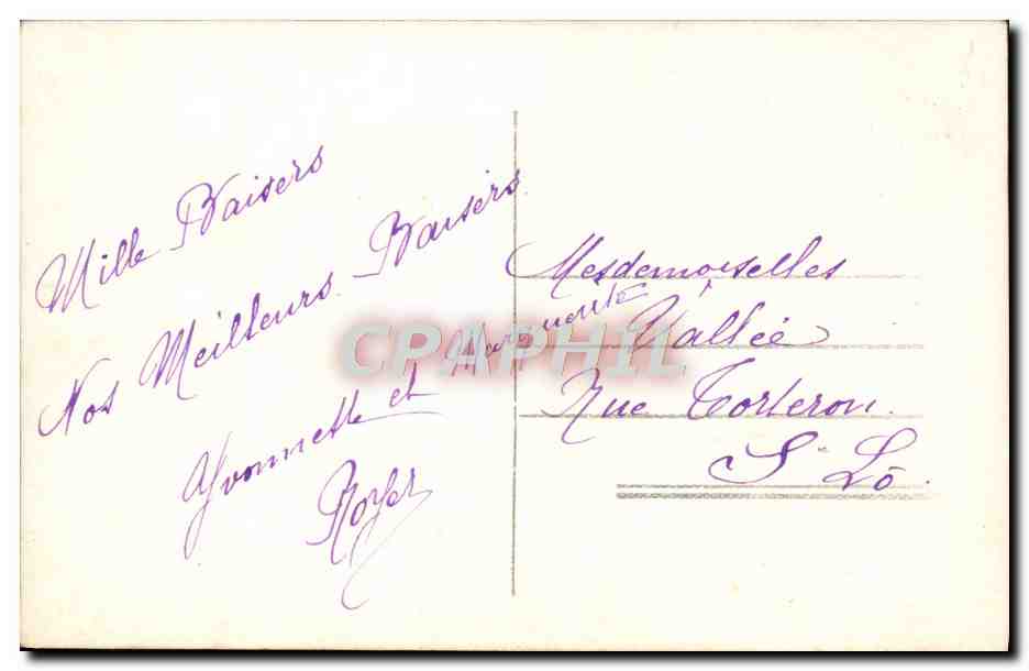 Femme élégante en fourrure — carte postale signée 'Bonne Claire' — n° 2028 — Verso