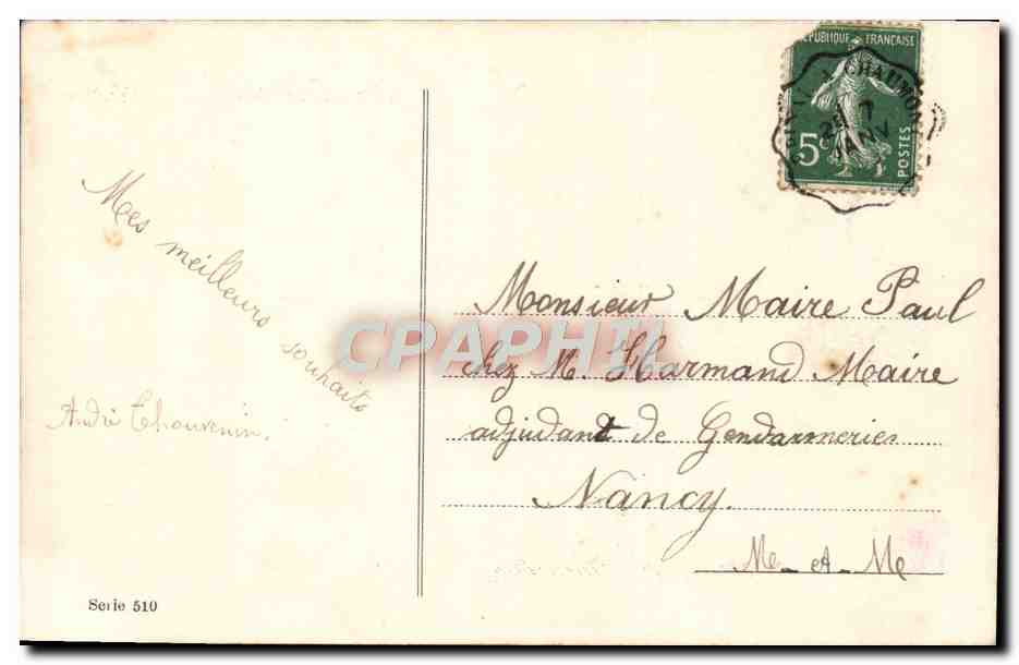 CPA Fantaisie Voeux — Rückseite