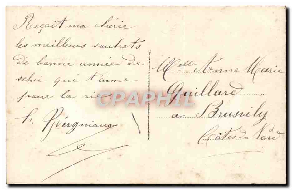 CPA Fantaisie Enfant Oiseaux — Rückseite
