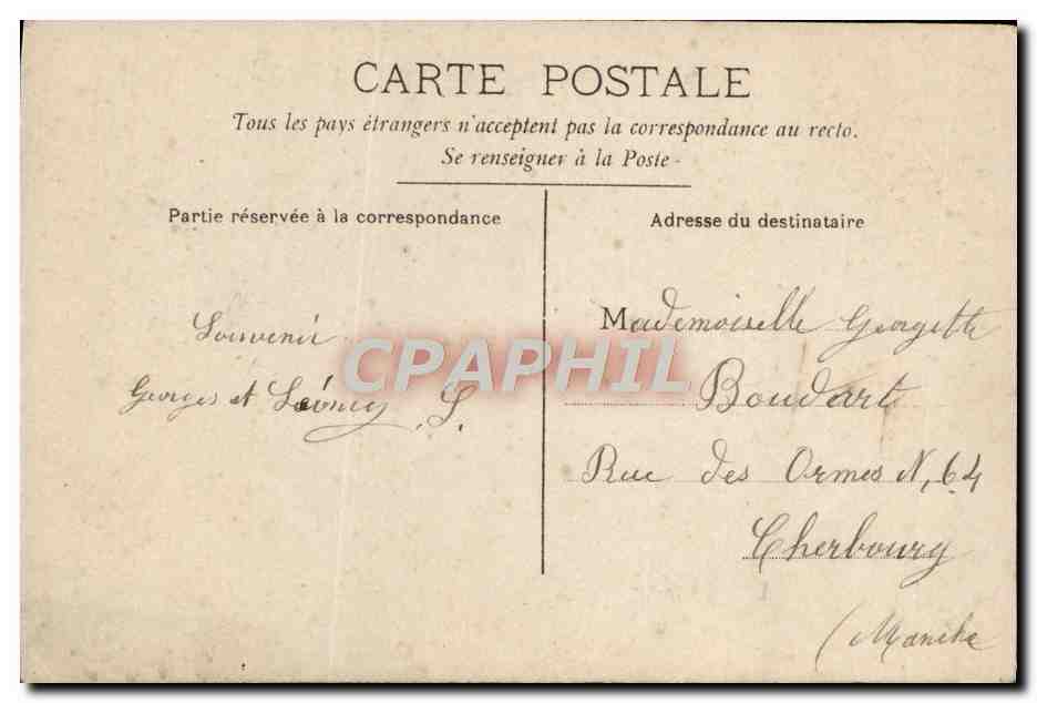 Femme en robe et chapeau fleuri — Bonne et Heureuse Année — CIRCLE — Verso