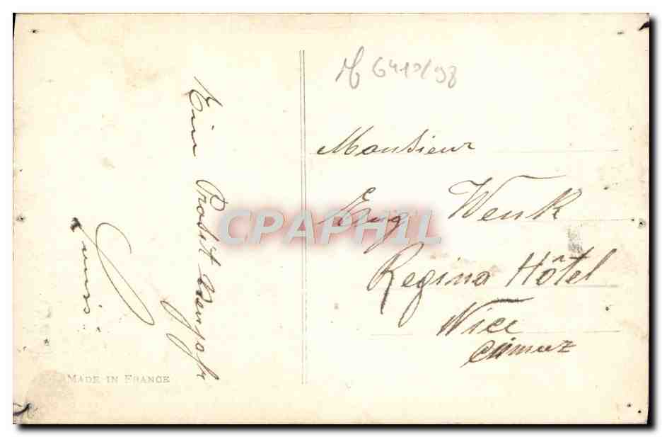 Jeune femme en fourrure — Bonne Année — éditeur Hauwette, n° 1462 — Reverso