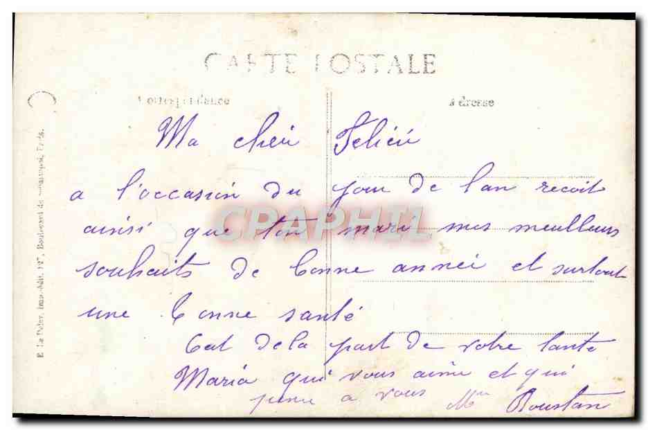 Amitié — L'amitié est au cœur une si douce chose — ELPD — Achterkant