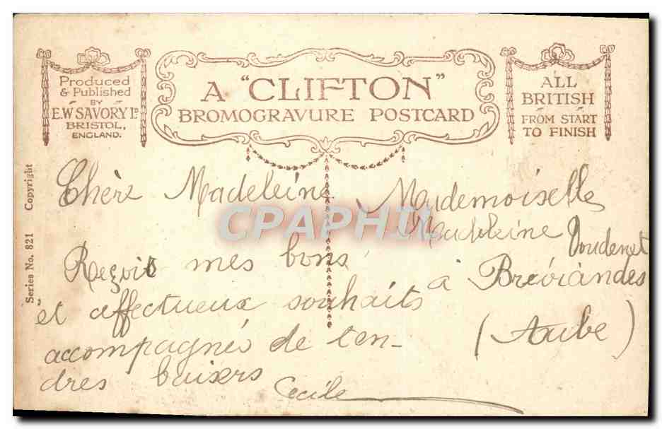 CPA Fantaisie Heureuse Annee — Rückseite