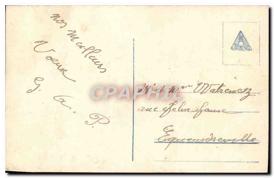 CPA Fantaisie Femme  — Rückseite