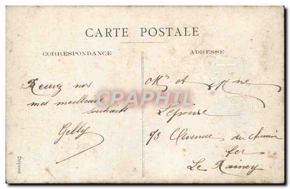 CPA Fantaisie Enfant Telephone — Rückseite