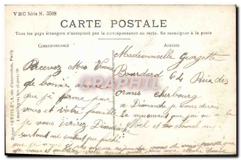 CPA Fantaisie Enfant — Rückseite