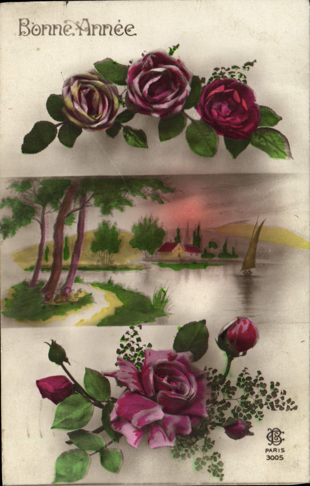 CPA Fantaisie Fleurs