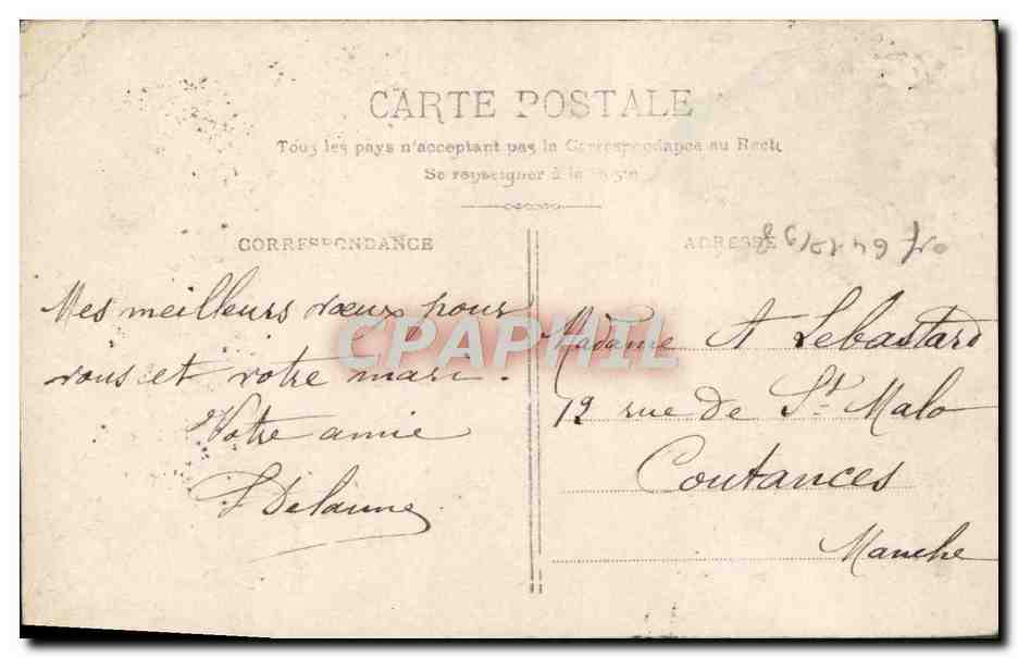 CPA Fantaisie Enfant — Rückseite