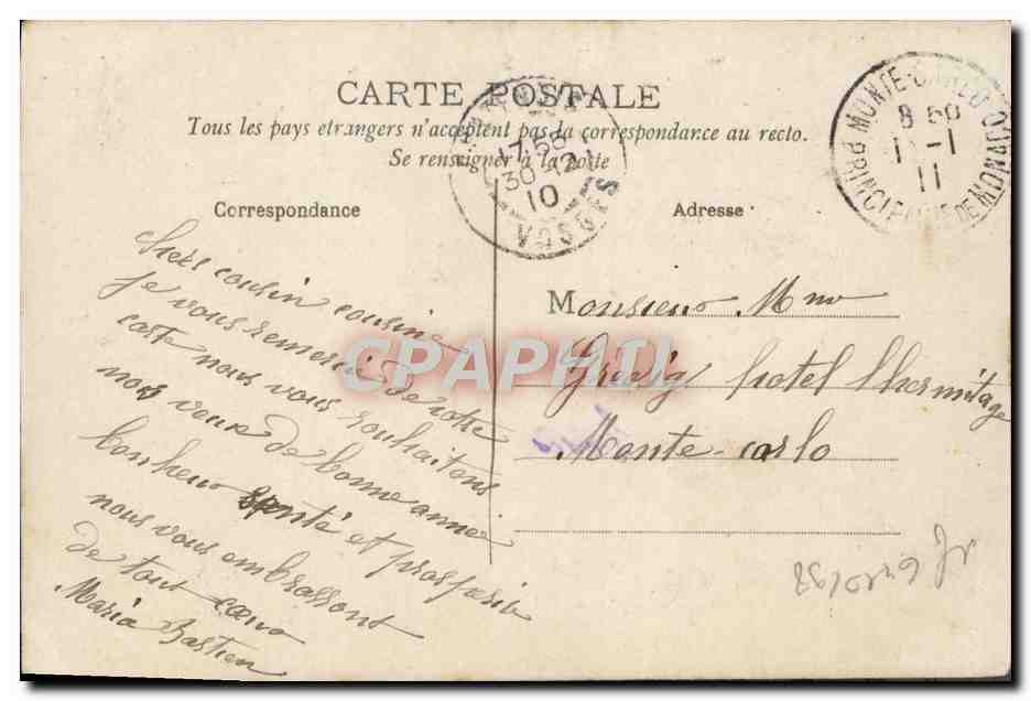 CPA Fantaisie Femme  — Rückseite