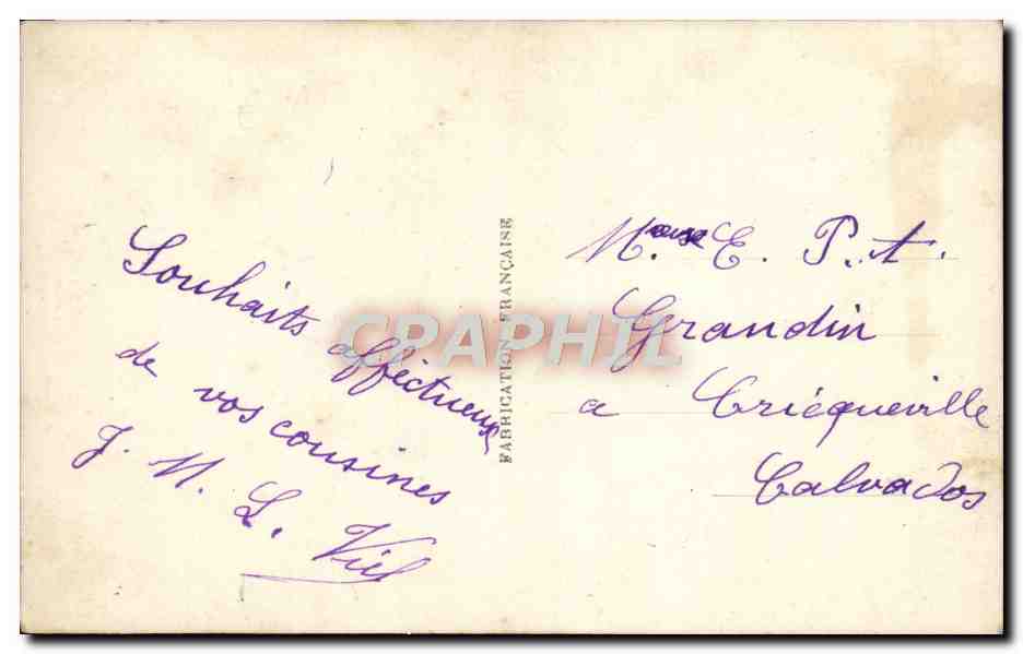 CPA Fantaisie Bonne annee — Verso
