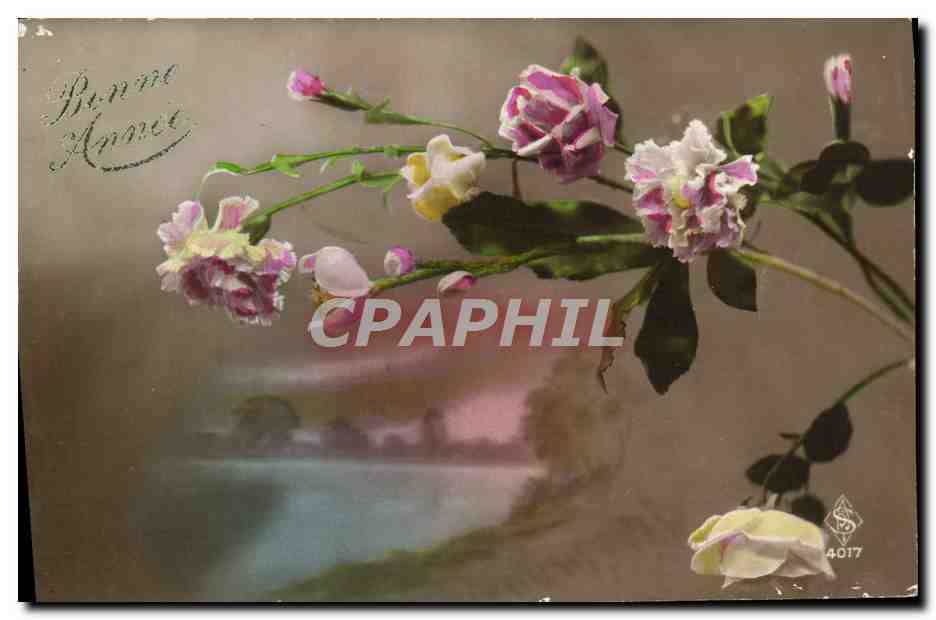 CPA Fantaisie Fleurs