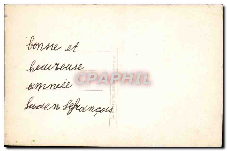 CPA Fantaisie Fleurs — Back