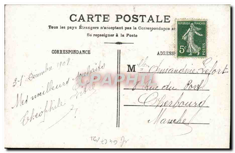 Jeune femme en capeline fourrée — Bonne Année — Walery, Paris, n°78 — Verso