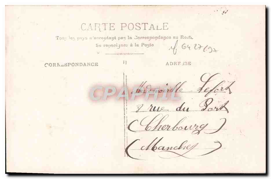 Femme en couronne de fleurs — Vœux de Bonheur pour la Nouvelle Année — Éditeur ELD, n° 4186 — Verso