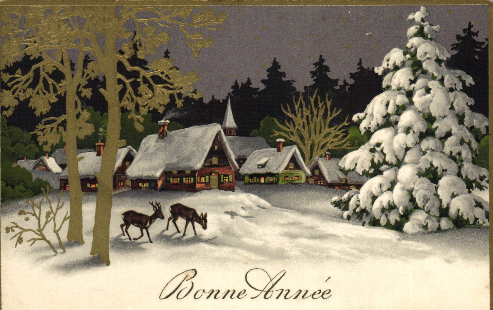 CPA Fantaisie Bonne annee
