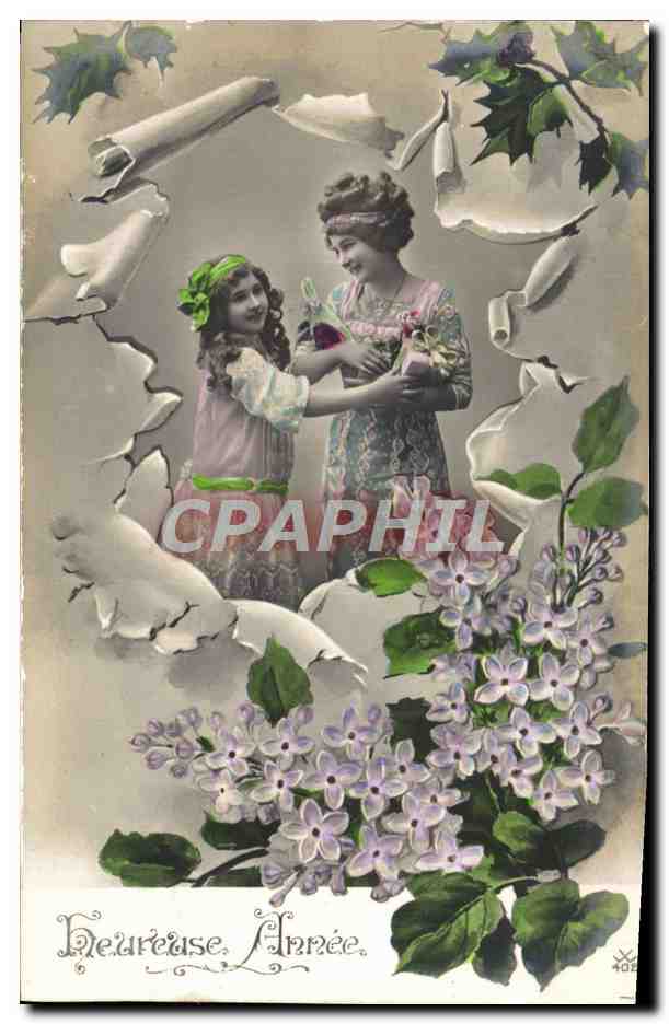 CPA Fantaisie Femme et enfant