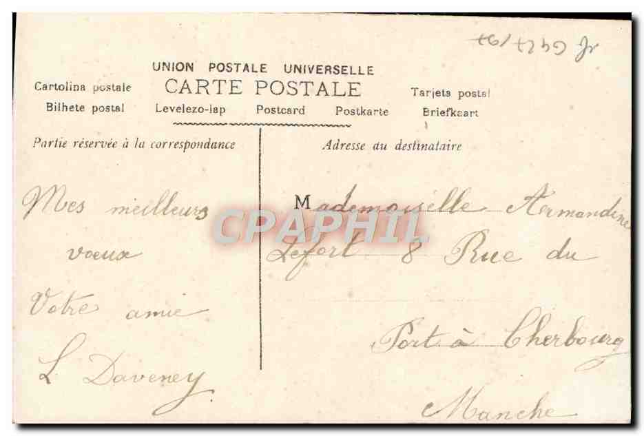 Femme au téléphone — Bonne Année — Éditeur Elbad, n° 7125 — Reverso