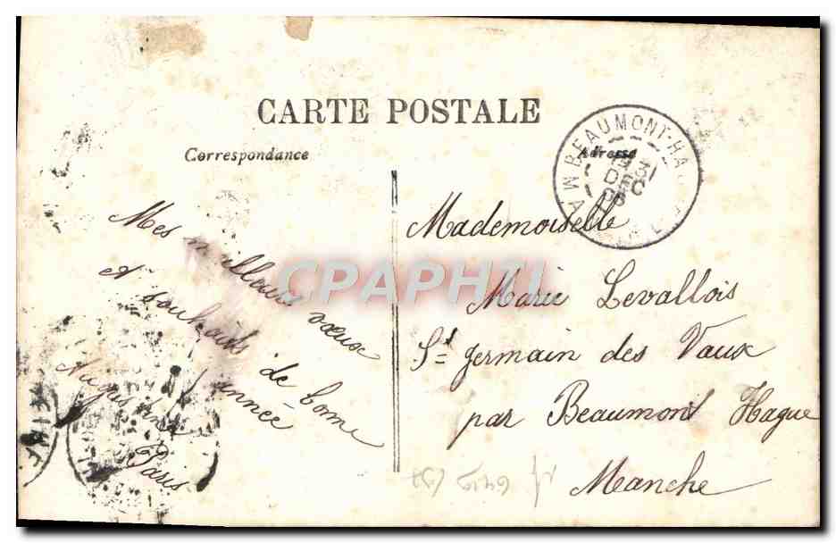 Femme en robe fleurie — Bonne Année — éditeur inconnu, n° 3241 — Reverso