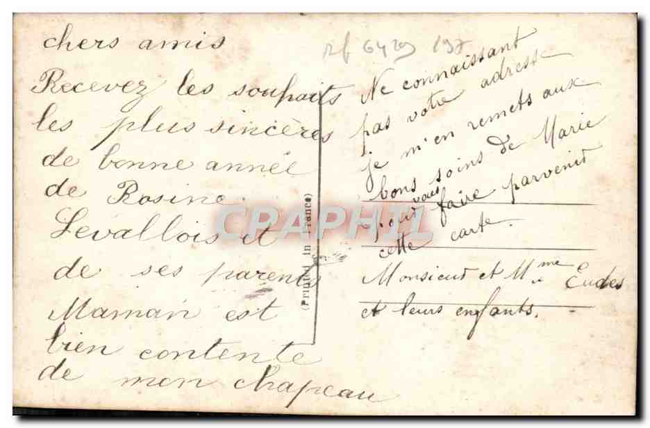 Frau in Pelz am See — Frohe Neujahr — DIX 1054/2 — Rückseite