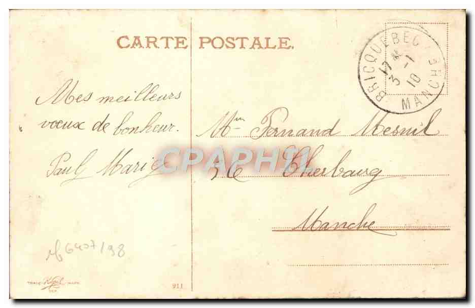 CPA Fantaisie Bonne annee — Rückseite