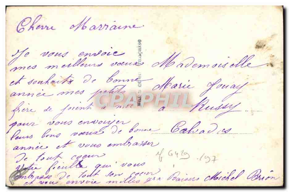 CPA Fantaisie Enfant — Rückseite