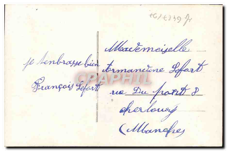 CPA Fantaisie Homme  — Rückseite