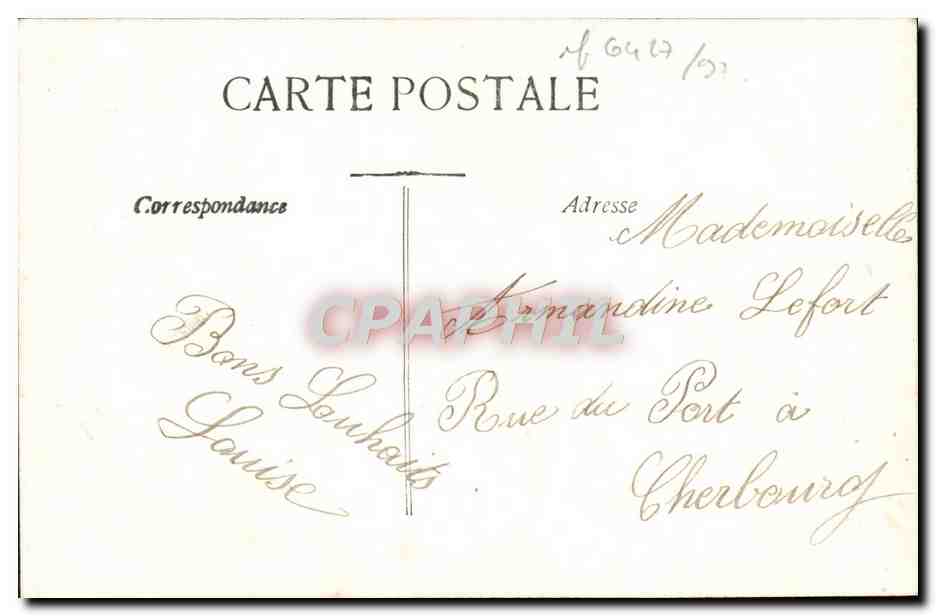 Coppia in abito da sera — Buon anno — J.C. Paris, n. 2196 — Verso