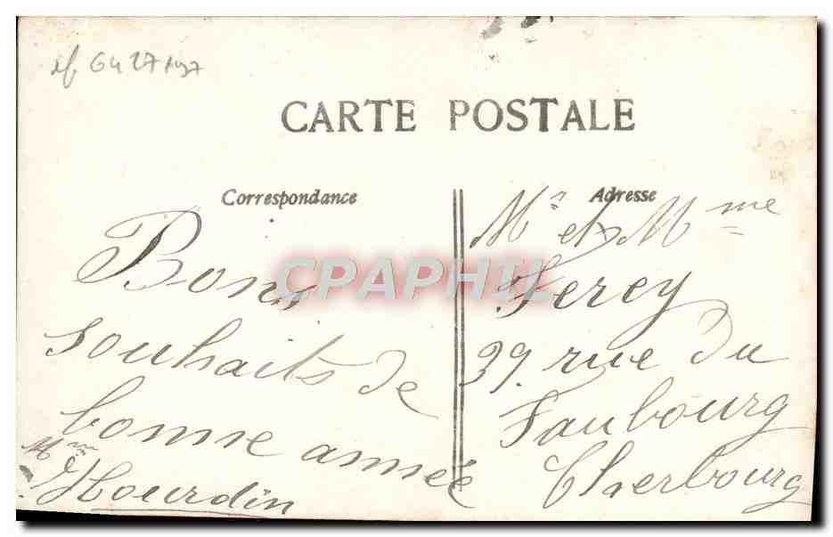 CPA Fantaisie Femme  — Rückseite
