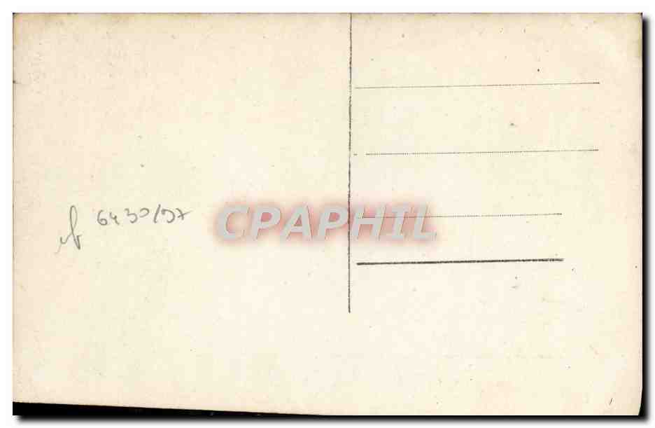 CPA Fantaisie Homme  — Rückseite